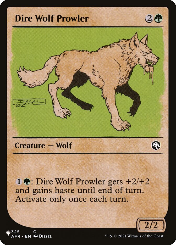 Dire Wolf Prowler (Showcase) [The List] | Nerdhalla Games