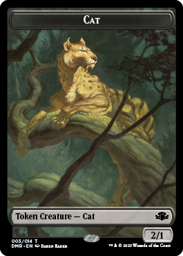 Insect // Cat (003) Double-Sided Token [Dominaria Remastered Tokens] | Nerdhalla Games