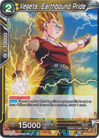 Vegeta, Earthbound Pride (BT10-106) [Rise of the Unison Warrior 2nd Edition] | Nerdhalla Games