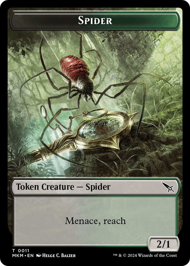 Spider Token [Murders at Karlov Manor Tokens] | Nerdhalla Games