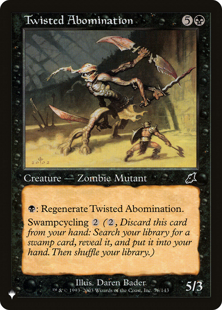 Twisted Abomination [The List Reprints] | Nerdhalla Games