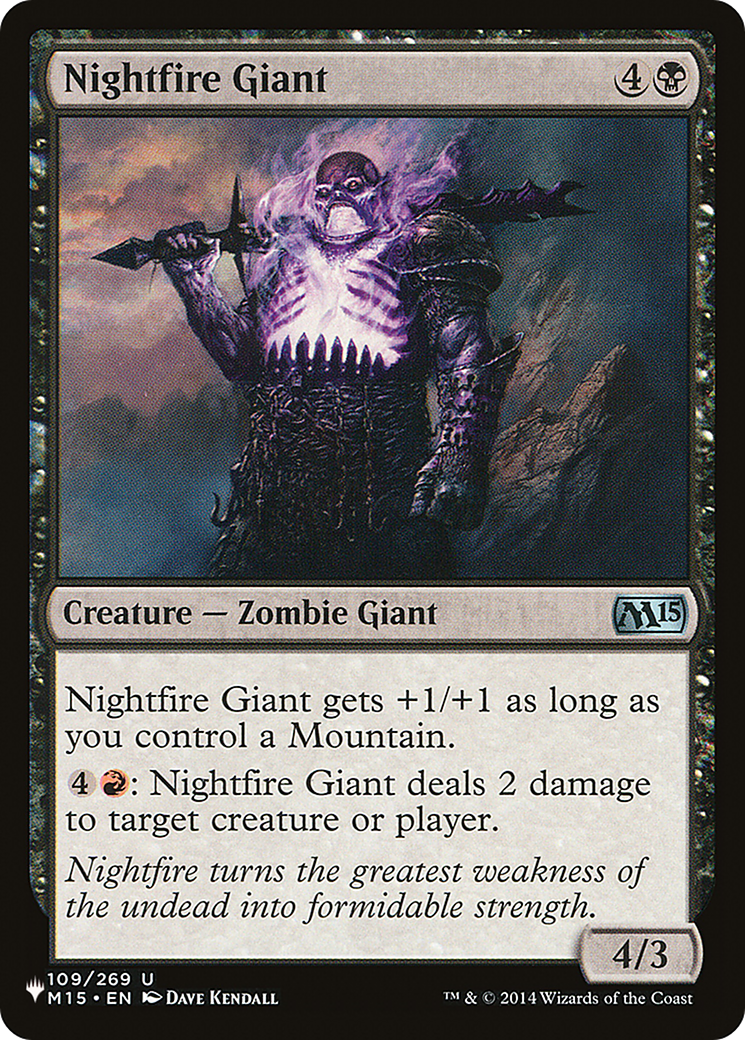 Nightfire Giant [The List Reprints] | Nerdhalla Games