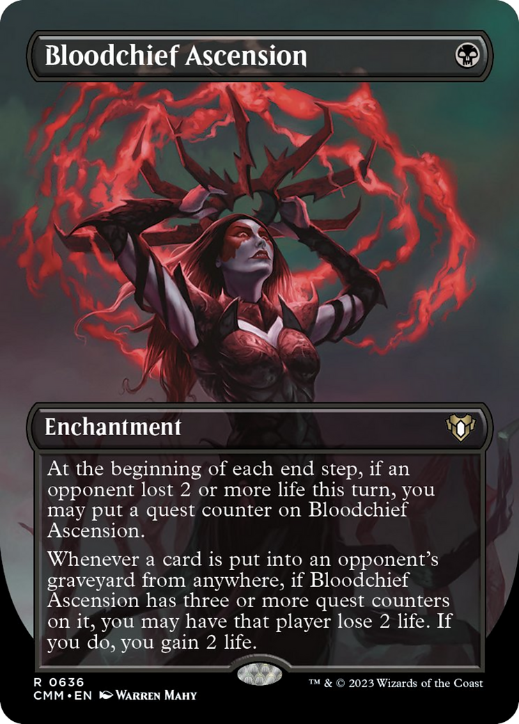 Bloodchief Ascension (Borderless Alternate Art) [Commander Masters] | Nerdhalla Games