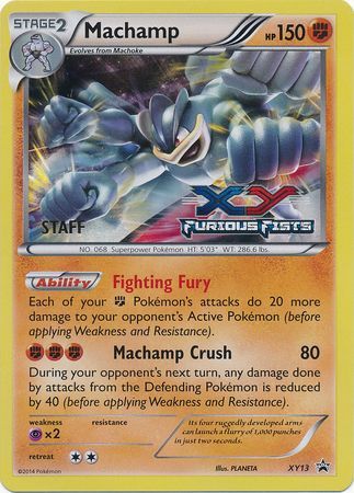 Machamp (XY13) (Staff) [XY: Black Star Promos] | Nerdhalla Games