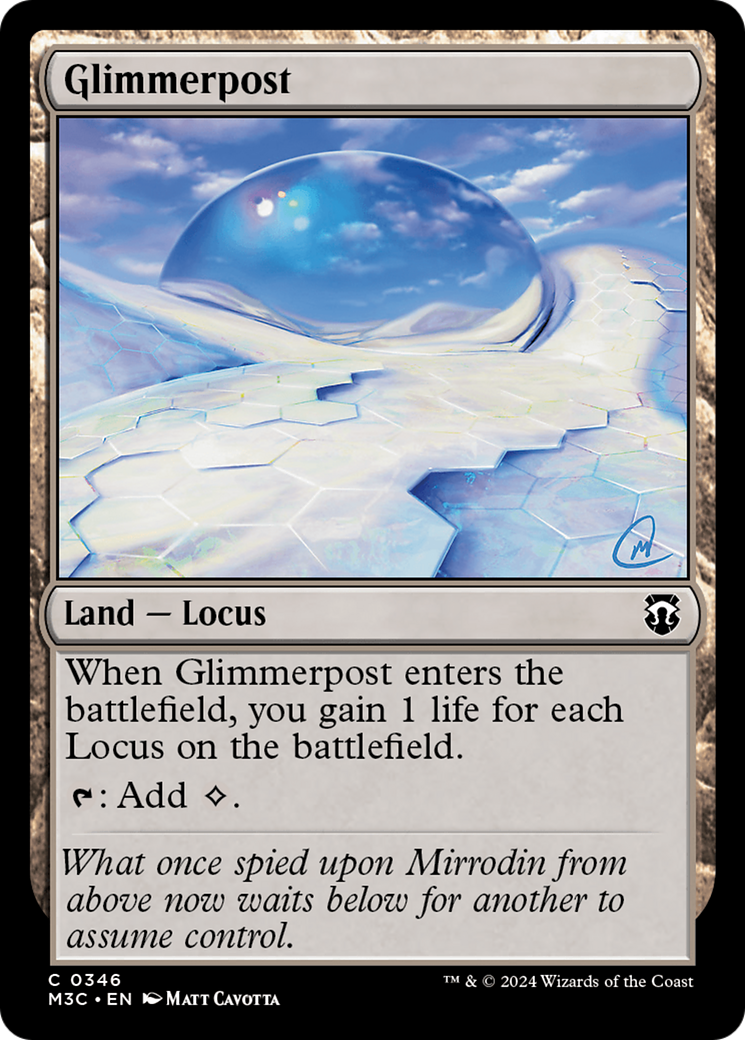 Glimmerpost (Ripple Foil) [Modern Horizons 3 Commander] | Nerdhalla Games