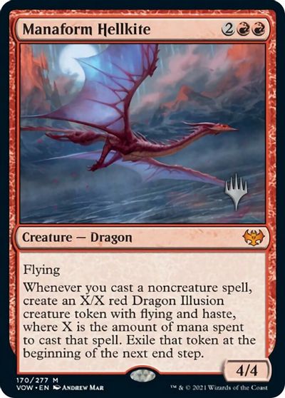 Manaform Hellkite (Promo Pack) [Innistrad: Crimson Vow Promos] | Nerdhalla Games