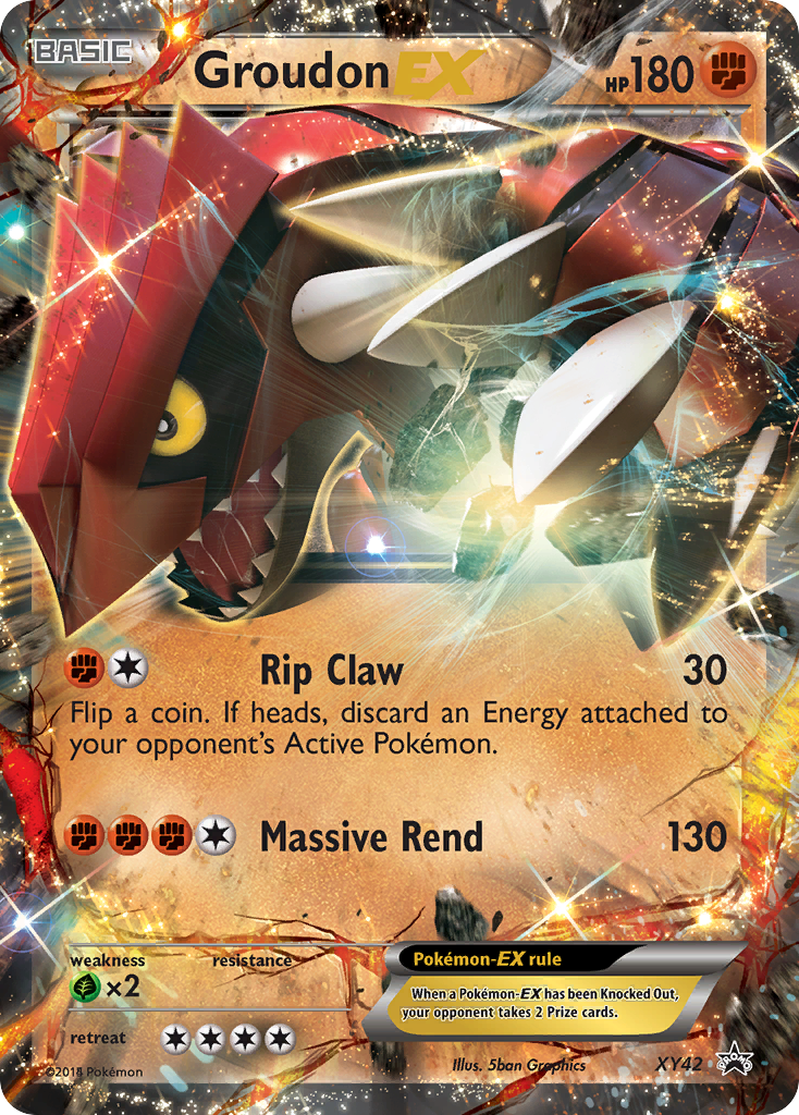 Groudon EX (XY42) [XY: Black Star Promos] | Nerdhalla Games