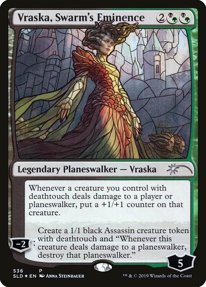 Vraska, Swarm's Eminence (Stained Glass) [Secret Lair Drop Promos] | Nerdhalla Games