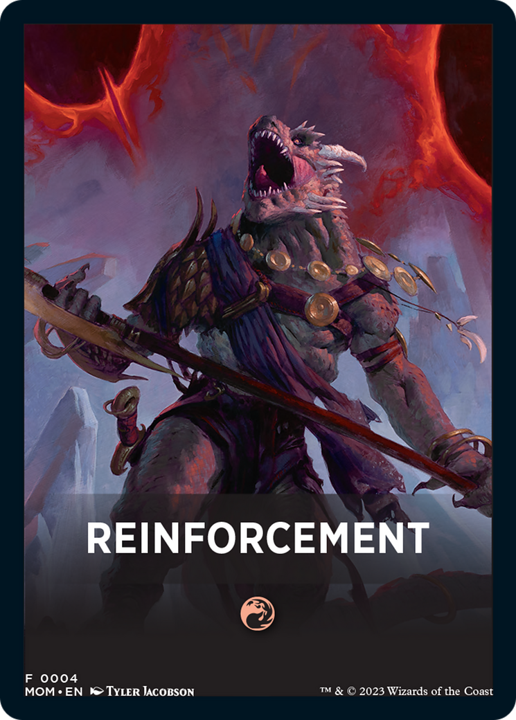 Reinforcement Theme Card [March of the Machine Tokens] | Nerdhalla Games