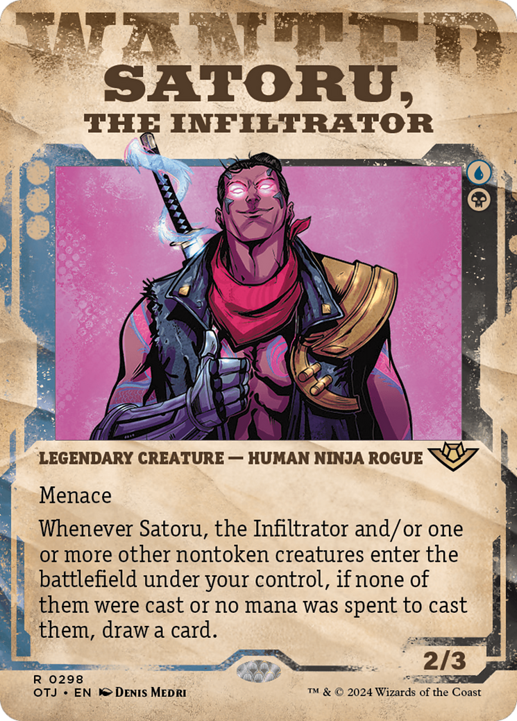 Satoru, the Infiltrator (Showcase) [Outlaws of Thunder Junction] | Nerdhalla Games