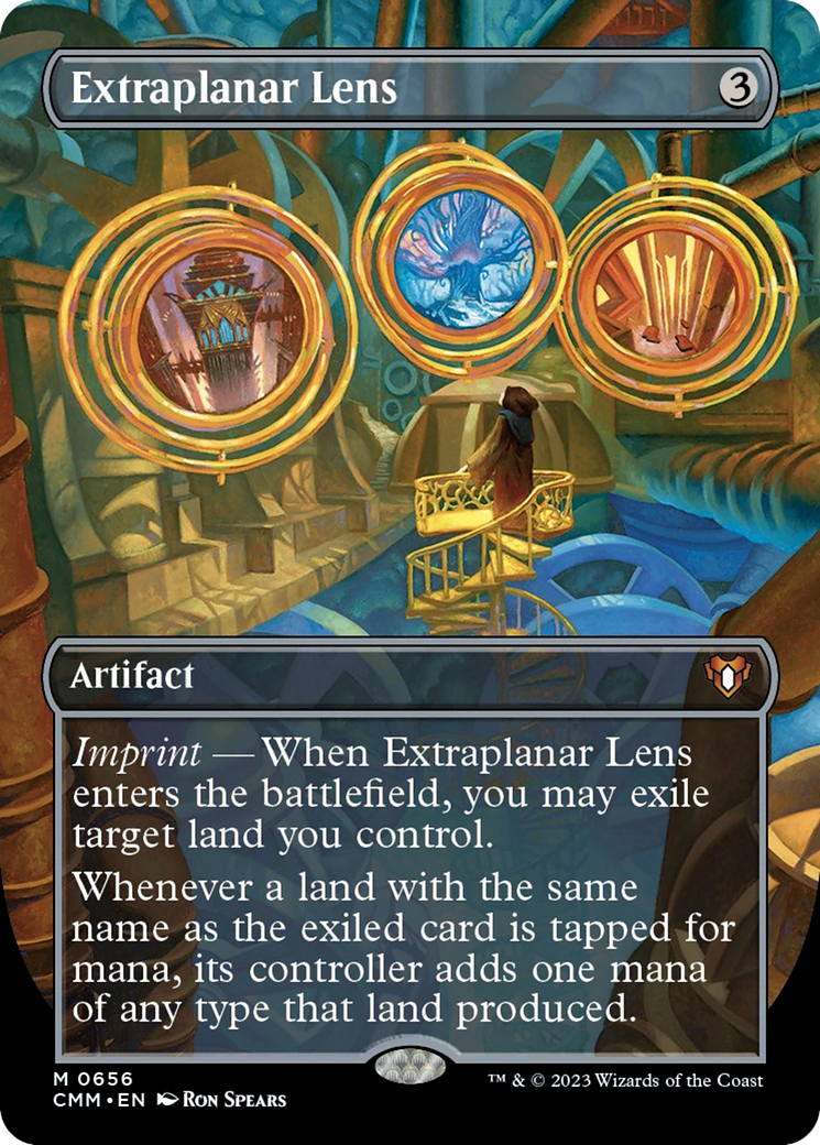 Extraplanar Lens (Borderless Alternate Art) [Commander Masters] | Nerdhalla Games