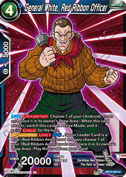 General White, Red Ribbon Officer (BT17-041) [Ultimate Squad] | Nerdhalla Games