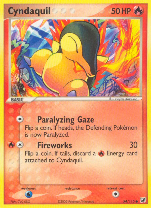 Cyndaquil (54/115) [EX: Unseen Forces] | Nerdhalla Games