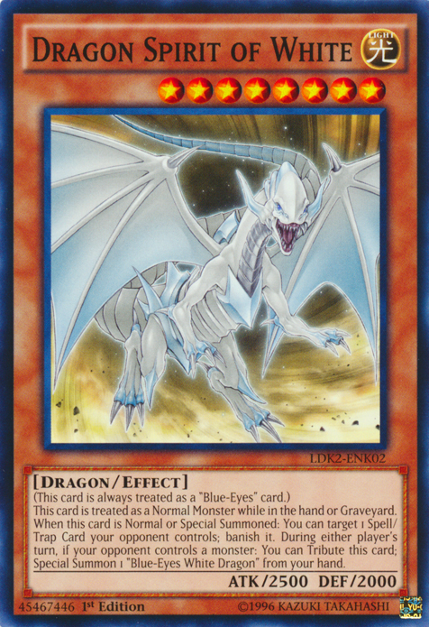 Dragon Spirit of White [LDK2-ENK02] Common | Nerdhalla Games