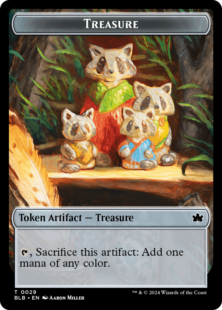 Rabbit // Treasure Double-Sided Token [Bloomburrow Tokens] | Nerdhalla Games