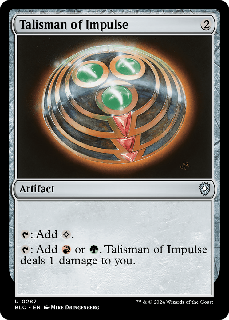 Talisman of Impulse [Bloomburrow Commander] | Nerdhalla Games