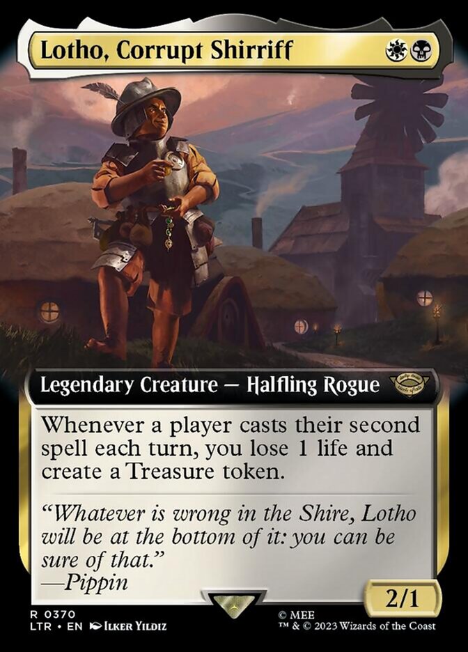 Lotho, Corrupt Shirriff (Extended Art) [The Lord of the Rings: Tales of Middle-Earth] | Nerdhalla Games