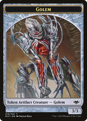 Zombie // Golem Double-Sided Token [Modern Horizons Tokens] | Nerdhalla Games