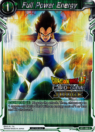 Full Power Energy (BT1-080) [Judge Promotion Cards] | Nerdhalla Games