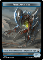 Phyrexian Myr // Servo Double-Sided Token [Modern Horizons 3 Commander Tokens] | Nerdhalla Games