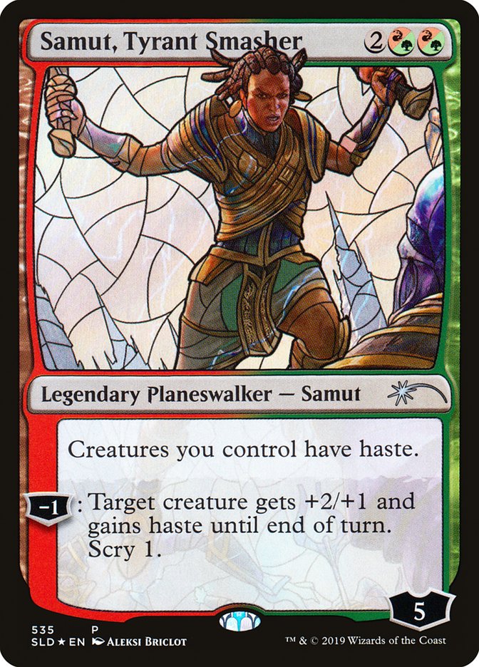 Samut, Tyrant Smasher (Stained Glass) [Secret Lair Drop Promos] | Nerdhalla Games