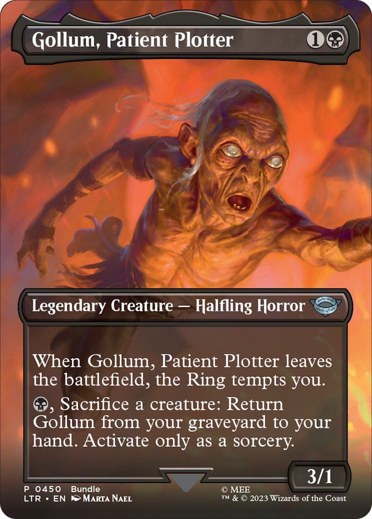 Gollum, Patient Plotter (Borderless Alternate Art) [The Lord of the Rings: Tales of Middle-Earth] | Nerdhalla Games