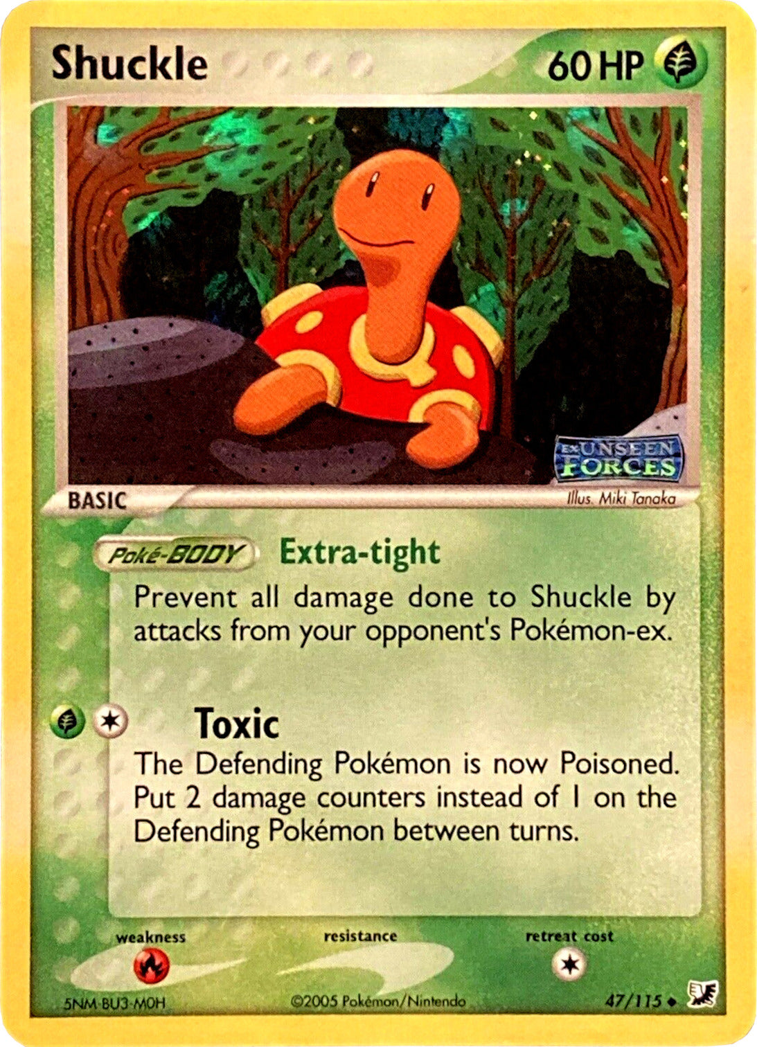 Shuckle (47/115) (Stamped) [EX: Unseen Forces] | Nerdhalla Games