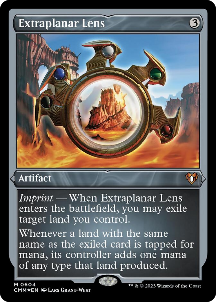 Extraplanar Lens (Foil Etched) [Commander Masters] | Nerdhalla Games