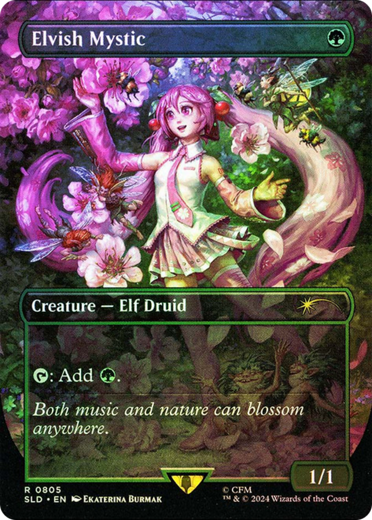 Elvish Mystic (0805) (Rainbow Foil) [Secret Lair Drop Series] | Nerdhalla Games