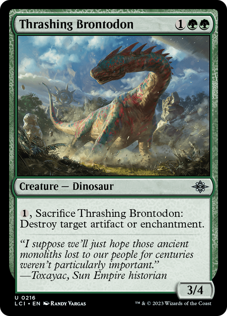 Thrashing Brontodon [The Lost Caverns of Ixalan] | Nerdhalla Games