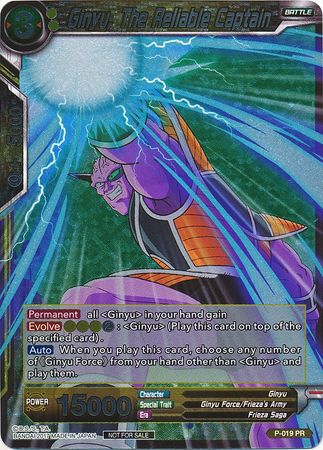 Ginyu, The Reliable Captain (Foil) (P-019) [Promotion Cards] | Nerdhalla Games