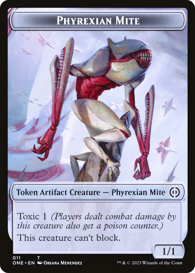 Phyrexian Mite (011) // Drone Double-Sided Token [Phyrexia: All Will Be One Tokens] | Nerdhalla Games