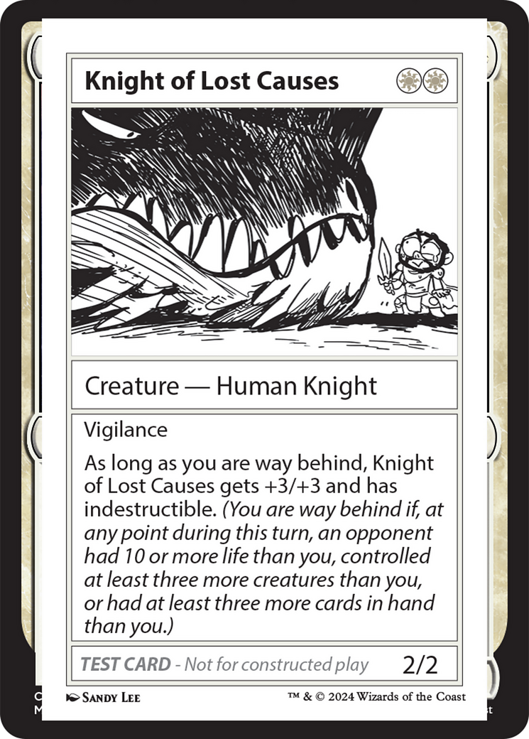 Knight of Lost Causes [Mystery Booster 2 Playtest Cards] | Nerdhalla Games