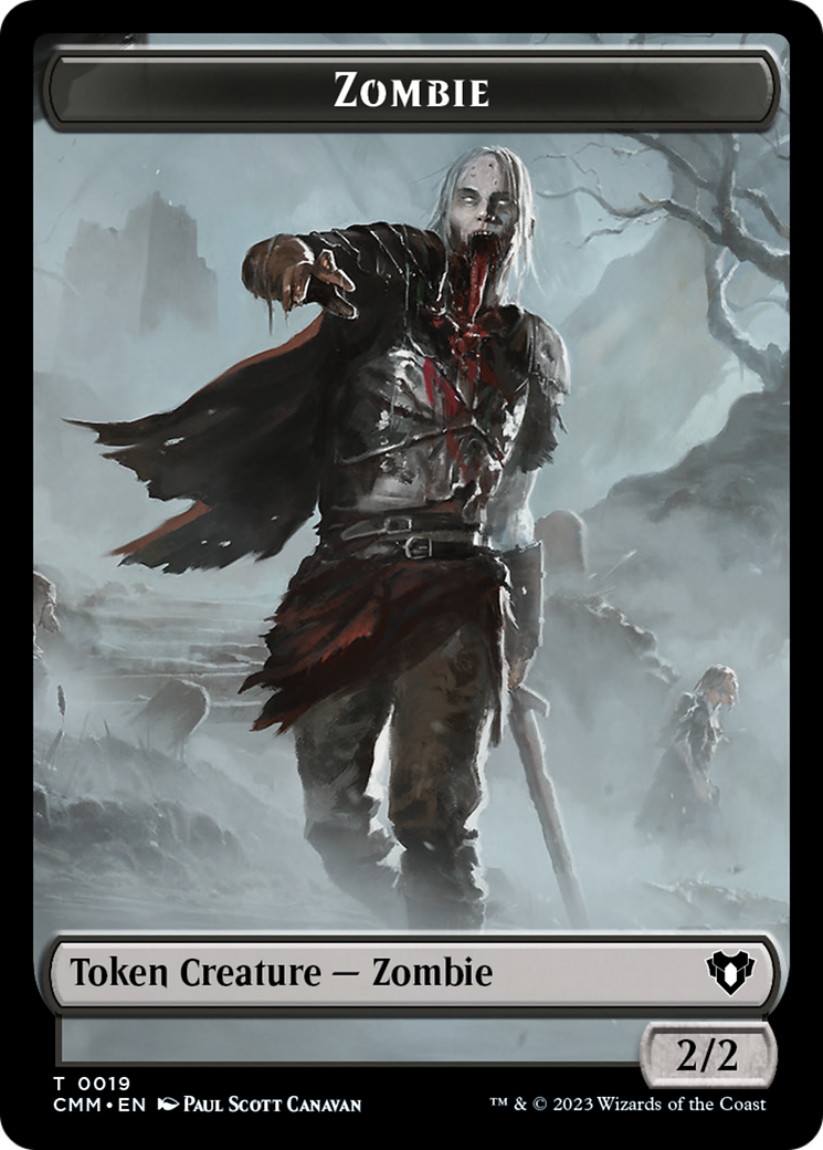 Zombie Token (19) [Commander Masters Tokens] | Nerdhalla Games