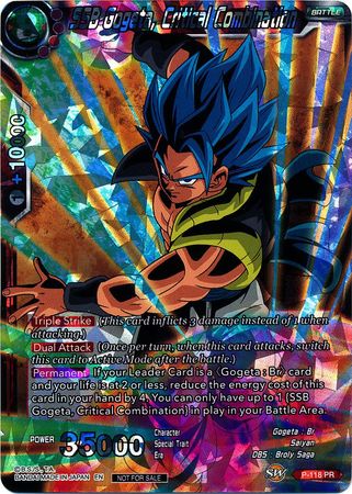 SSB Gogeta, Critical Combination (P-118) [Promotion Cards] | Nerdhalla Games