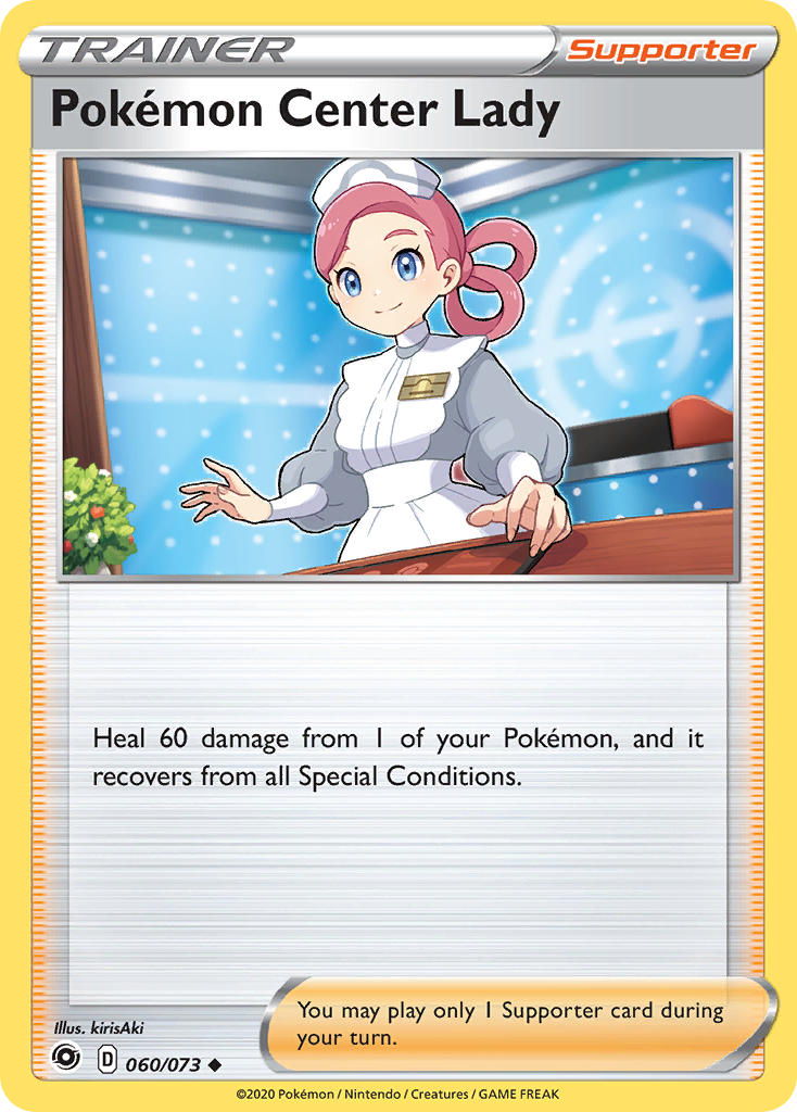 Pokemon Center Lady (060/073) [Sword & Shield: Champion's Path] | Nerdhalla Games