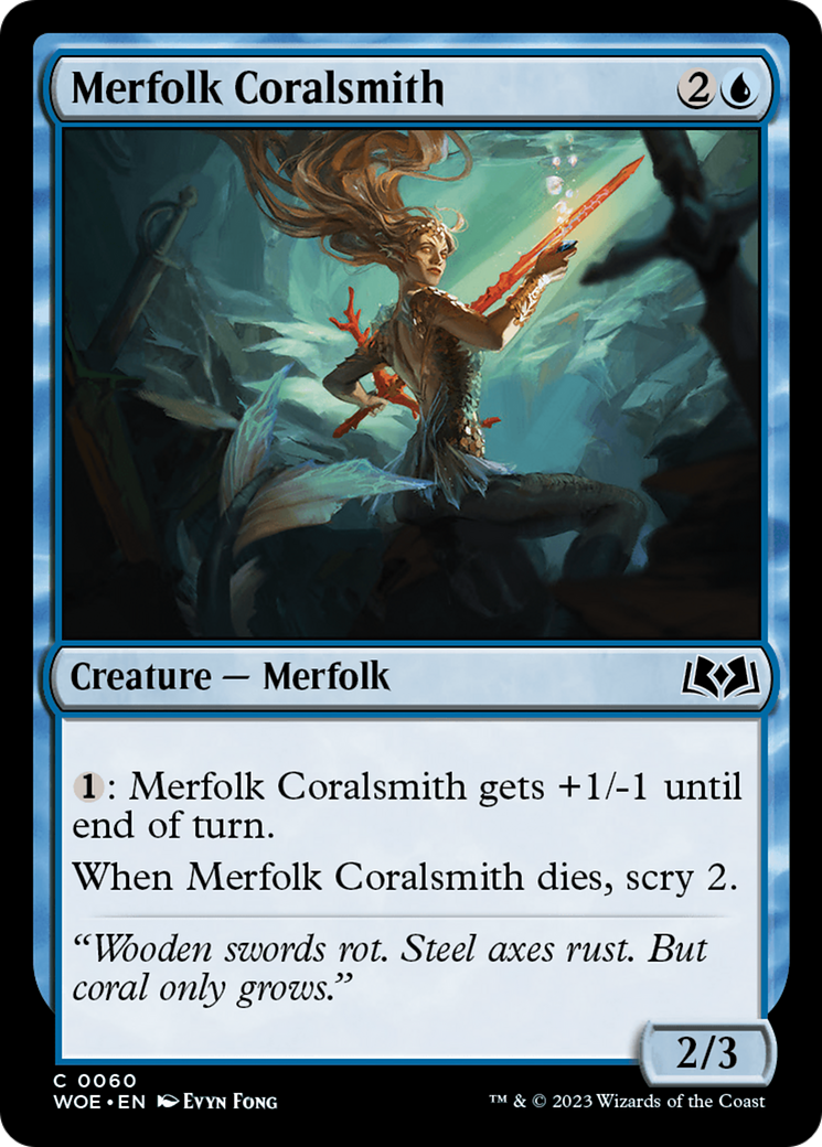 Merfolk Coralsmith [Wilds of Eldraine] | Nerdhalla Games