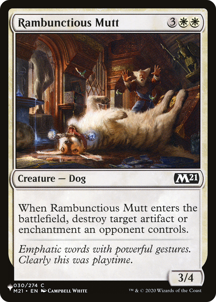 Rambunctious Mutt [The List Reprints] | Nerdhalla Games