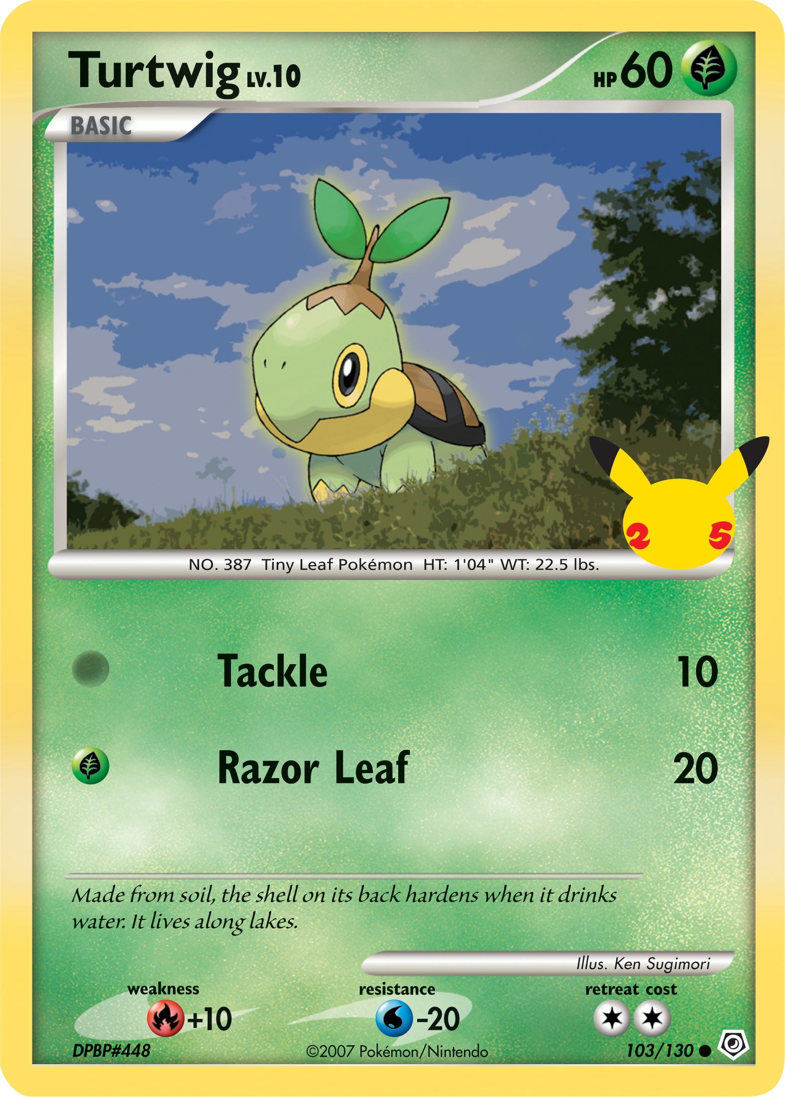 Turtwig (103/130) (Jumbo Card) [First Partner Pack] | Nerdhalla Games