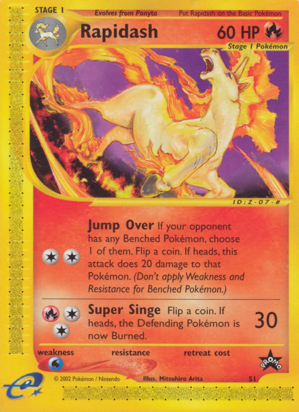 Rapidash (51) [Wizards of the Coast: Black Star Promos] | Nerdhalla Games