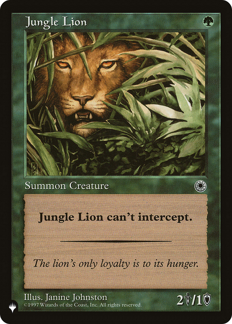 Jungle Lion [The List] | Nerdhalla Games