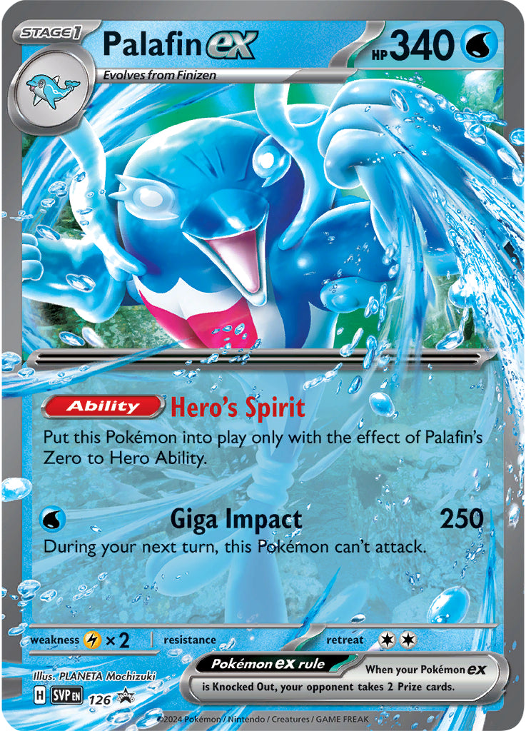 Palafin ex (126) (Jumbo Card) [Scarlet & Violet: Black Star Promos] | Nerdhalla Games