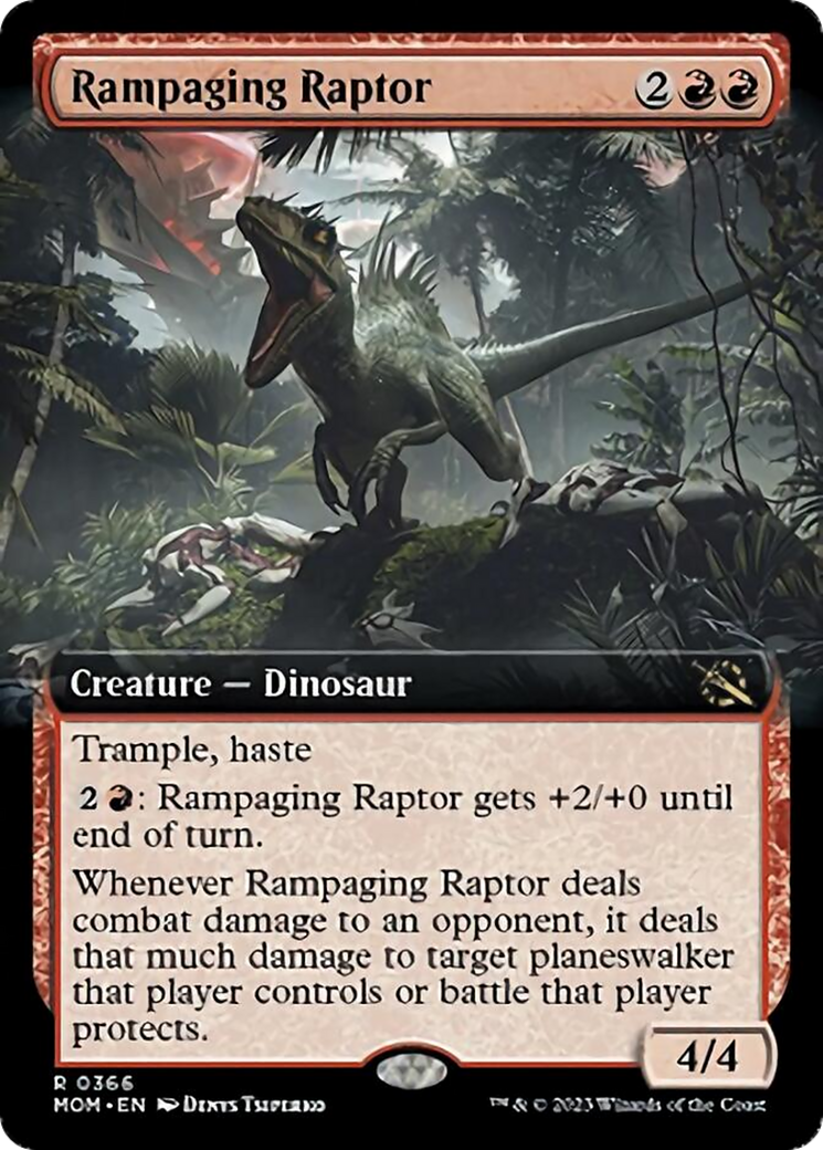 Rampaging Raptor (Extended Art) [March of the Machine] | Nerdhalla Games