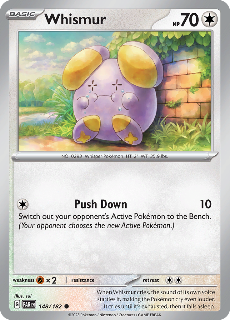 Whismur (148/182) [Scarlet & Violet: Paradox Rift] | Nerdhalla Games