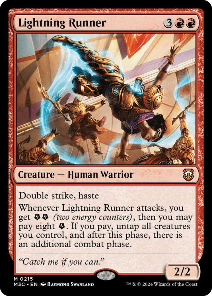 Lightning Runner (Ripple Foil) [Modern Horizons 3 Commander] | Nerdhalla Games