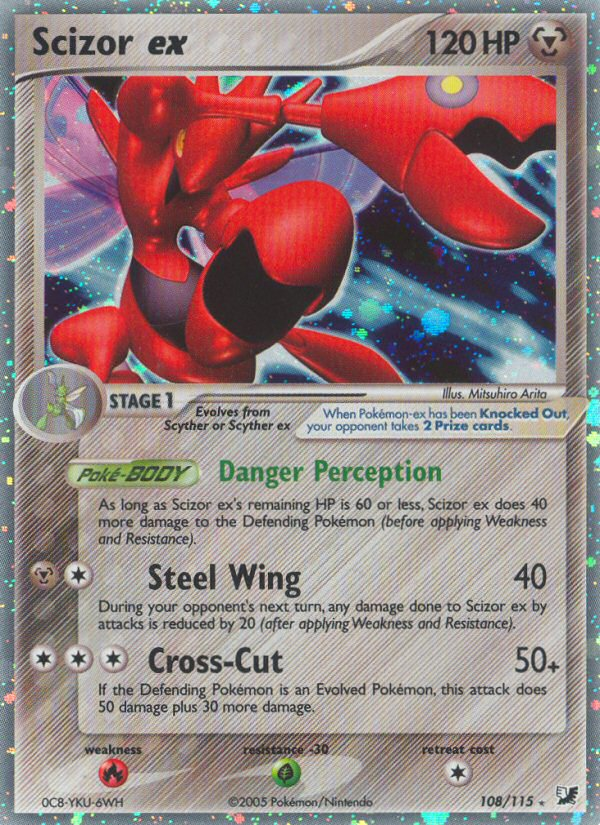 Scizor ex (108/115) [EX: Unseen Forces] | Nerdhalla Games