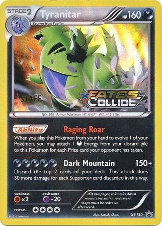 Tyranitar (XY130) (Staff) [XY: Black Star Promos] | Nerdhalla Games