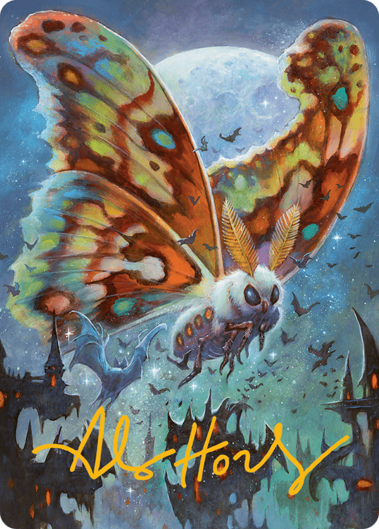 Luminous Broodmoth Art Card (Gold-Stamped Signature) [Bloomburrow Art Series] | Nerdhalla Games