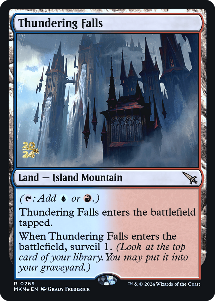 Thundering Falls [Murders at Karlov Manor Prerelease Promos] | Nerdhalla Games