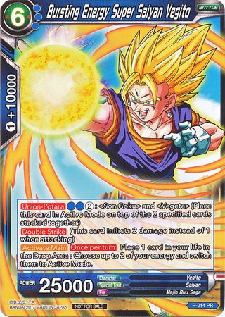 Bursting Energy Super Saiyan Vegito (Foil) (P-014) [Promotion Cards] | Nerdhalla Games